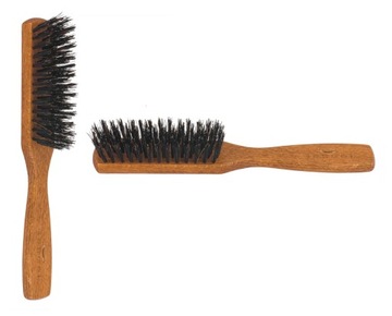 GORGOL щетка для волос деревянная плоская с щетиной кабана в ручке
