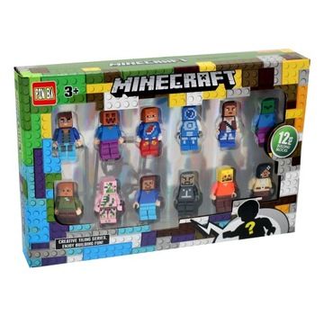 Блоки MINECRAFT Minifigures 12sz + аксесуар. К. Лего