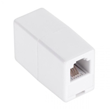 Разъем RJ11 RJ-11 телефонные кабели 2x разъем Белый