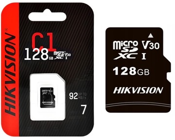 Карта памяти 128GB для камер microSD Hikvision 92mbps HS-TF-C1 | 128GB