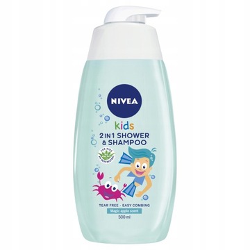 Nivea Kids гель для мытья тела и волос карамель