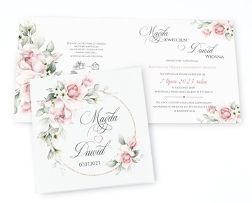 Свадебные приглашения, для свадьбы цветочные венки