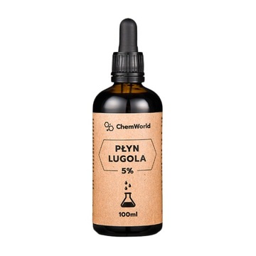 Рідина Люголя 5% chemworld чистий йод 99,99% 100 мл