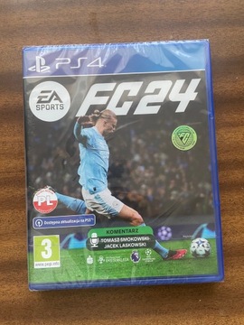 EA SPORTS FC 24 RU PS4 Нова фольга Польський коментар обкладинка + STEELBOOK FIFA