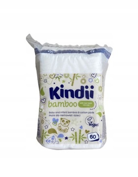 Ватные диски прямоугольные Kindii BAMBOO 60