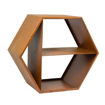 Деревянная стальная стойка Corten 60 x 30 см для топки