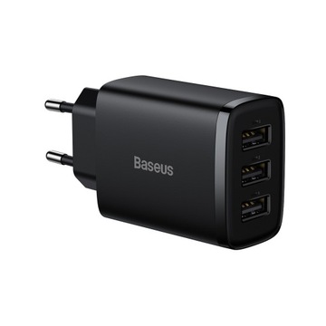 Baseus зарядное устройство Compact - 3xusb - 17W (C