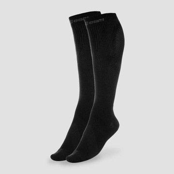 Компресійні шкарпетки довгі чорні для тренувань і бігу-GymBeam 35-38