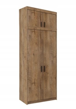 Двухдверный шкаф ELENA с надставкой из дуба lefkas