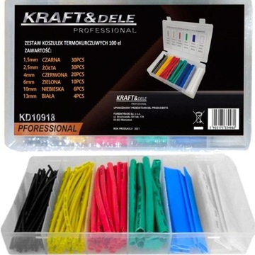 Kraft & Dele термоусадочные трубки 100шт. KD10918