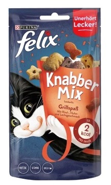 Purina, Felix, Knabber Mix, закуски для кошек 60 г