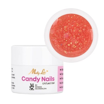 Гель для ногтей MOLLYLAC 5G Candy Nails Peach от Monika Szlósarczyk