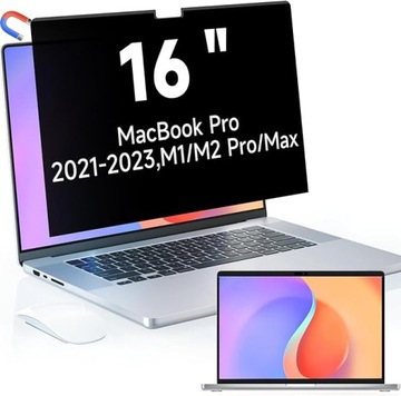 Маскувальна плівка для Macbook Pro 16 2021-2023 M2 Pro / M2 Max / M1 Pro / M1