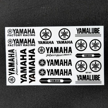 QT181 черный оригинальный прозрачный стикер Yamaha мотоцикл письмо логотип