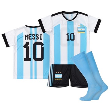 Комплект / футбольна форма + гетри Мессі Аргентина 10 см. 134