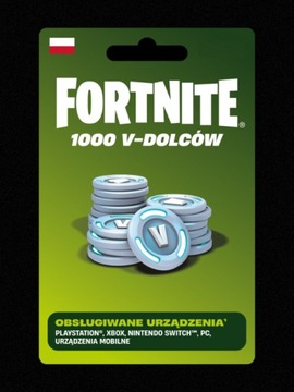 FORTNITE 1000 V-DOLCE-V-BUCKS-КЛЮЧ-КОД-ПОДАРОЧНАЯ КАРТА