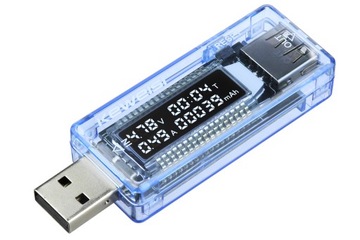 USB ТЕСТЕР ИЗМЕРИТЕЛЬ НАПРЯЖЕНИЯ ТОКА ЕМКОСТЬ БАТАРЕИ ВОЛЬТМЕТР АМПЕРМЕТР