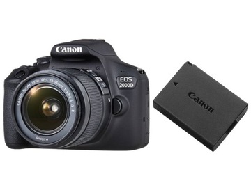 Фотокамера CANON EOS 2000D 18-55mm + Aku LP-E10