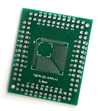 Адаптер PCB TQFP 32-64-100pin для DIP
