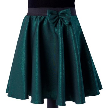 Зеленая юбка для девочки вспышка 140