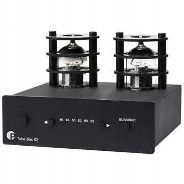 PRO-Ject Tube BOX S2 ламповий фоно-передпідсилювач Phono MM MC чорний