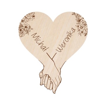 Персоналізована дерев'яна листівка на День Святого Валентина, подарунок на День Святого Валентина