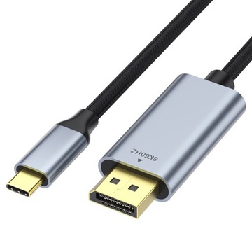 Кабель Mac MacBook USB-C DisplayPort 8K 5K 4K 240Hz