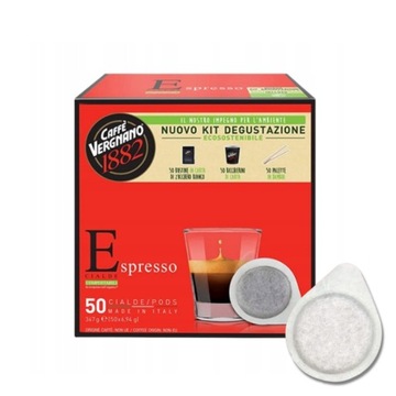ESE Vergnano эспрессо кофе в пакетиках набор 50 шт