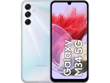Смартфон SAMSUNG Galaxy M34 6 / 128GB 5g 6.5 сріблястий