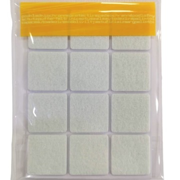 повстяні подушечки для меблів (28x28) - 12шт білий