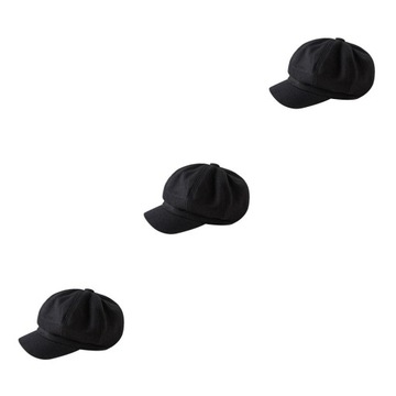 3 комплекта женская шляпа сплошной цвет декоративные