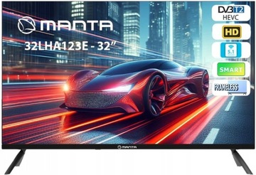 Smart TV TV 32 дюйма Android HD LED dvbt2 декодер WIFI LAN USB Manta