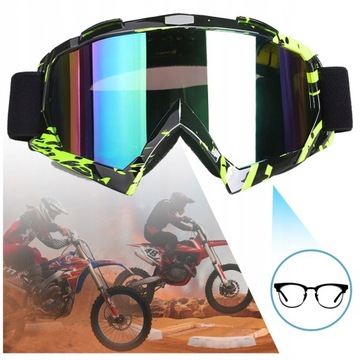 МОТОЦИКЛЕТНЫЕ ЛЫЖНЫЕ ОЧКИ КРЕСТ МУЖСКИЕ ДЕТСКИЕ ATV BMX UV400