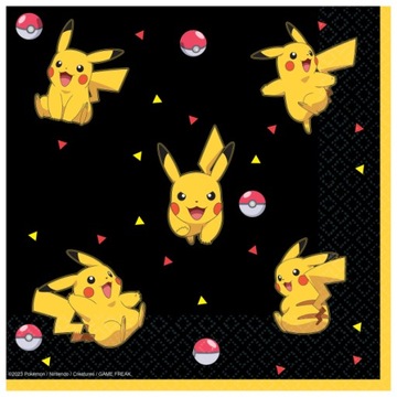 Серветки Pokemon 33x33 см 16 шт. 2024