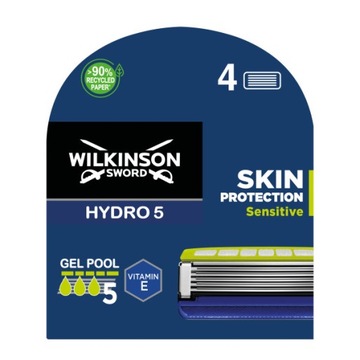 Wilkinson Hydro 5 Sensitive для бритья 4 картриджа