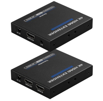 BCS-UTP-HDMI-4K-SET УДЛИНИТЕЛЬ HDMI С ИСПОЛЬЗОВАНИЕМ ОДНОЙ ВИТОЙ ПАРЫ