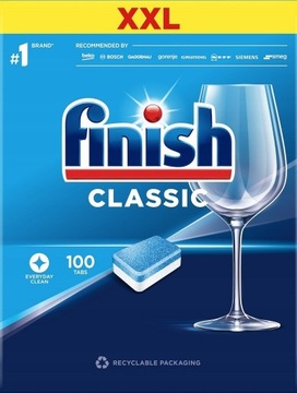 FINISH CLASSIC 100 ШТ XXL ТАБЛЕТКИ ДЛЯ ПОСУДОМОЕЧНОЙ МАШИНЫ