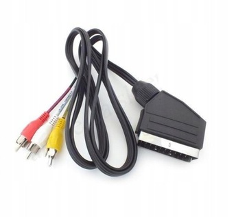 кабель 3RCA-EURO SCART AV (IN ) 5,0 м