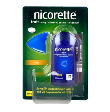 Nicorette Fruit 4 мг 20 штук бросить курить