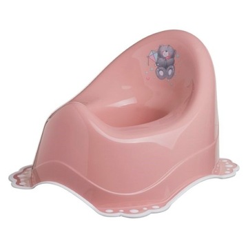 MALTEX горшок с музыкальной шкатулкой плюшевый мишка грязный розовый / белый