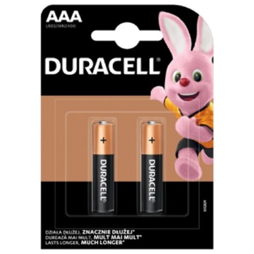 Лужні батареї DURACELL AAA LR03 R3 2 шт.