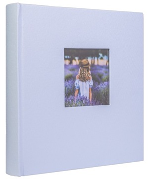 Карманный альбом на 200 фотографий 10x15 Белиз ярко-синий с окошком