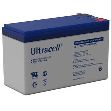 АКУМУЛЯТОР AGM ULTRACELL 12V 7AH ALARM UPS