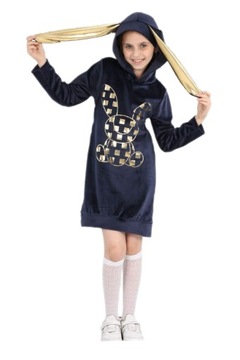 Туніка для дівчаток з вушками велюрову сукню 152