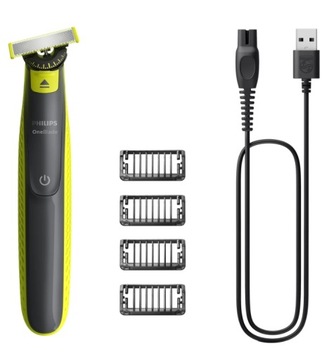 Мощная бритва PHILIPS ONEBLADE 360 + 4 насадки