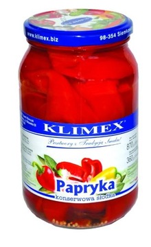 PD солодкий консервований перець KLIMEX 700 г