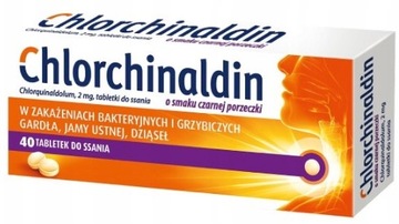 Chlorchinaldin чорна смородина біль у горлі 40 tab