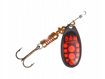 DAM ВРАЩАЮЩАЯСЯ БЛЕСНА EFFZETT STANDARD #5 12G BLACK RED
