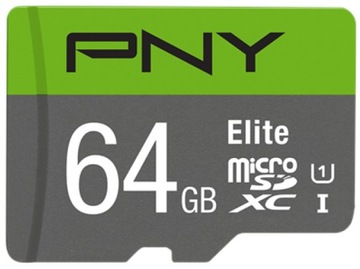 Карта пам'яті PNY ELITE 64GB microSDXC C10 UHS - I U1 100mbs