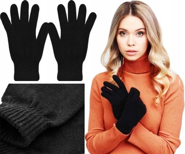 Жіночі рукавички зручні теплі жіночі рукавички гарна якість чорний